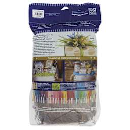 SuperMoss Raffia - Brown, 8 oz - back of packaging