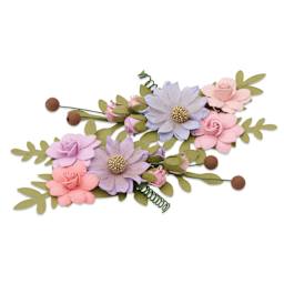 Little Birdie Fairy Rosa Paper Flowers - Fairy Sparkle, Pkg of 2