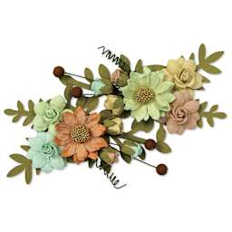 Little Birdie Fairy Rosa Paper Flowers - Woodland Stories, Pkg of 2