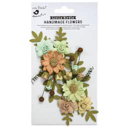 Little Birdie Fairy Rosa Paper Flowers - Woodland Stories, Pkg of 2 - front of packaging