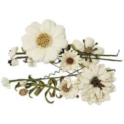 Little Birdie Heleen Paper Flowers - Amor Mio, Pkg of 12 - out of packaging