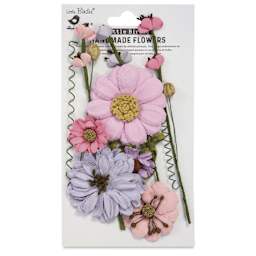 Little Birdie Heleen Paper Flowers - Fairy Sparkle, Pkg of 12