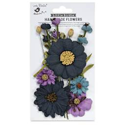 Little Birdie Heleen Paper Flowers - Purple Passion, Pkg of 12