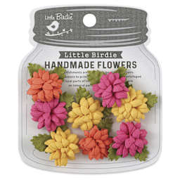 Little Birdie Julita Paper Flowers - Boho Vibes, Pkg of 8 - front of packaging
