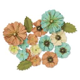 Little Birdie Renae Paper Flowers - Sun & Rain, Pkg of 27