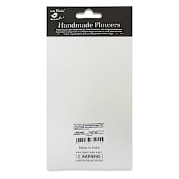 Little Birdie Renae Paper Flowers - Sun & Rain, Pkg of 27 - back of packaging