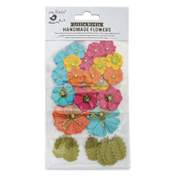 Little Birdie Renae Paper Flowers - Vivid Palette, Pkg of 27 - front of packaging