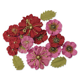 Little Birdie Renae Paper Flowers - Candy Mix, Pkg of 27