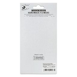 Little Birdie Renae Paper Flowers - Candy Mix, Pkg of 27 - back of packaging