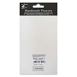 Little Birdie Renae Paper Flowers - Precious Pink, Pkg of 27 - back of packaging