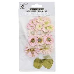 Little Birdie Renae Paper Flowers - Pearl Pink, Pkg of 27 - front of packaging