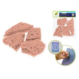 Color Factory Faux Sea Sponges - Pkg of 4, 3" x 2" sponges applying paint