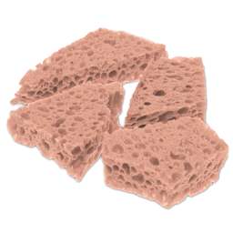 Color Factory Faux Sea Sponges - Pkg of 4, 3" x 2" sponges