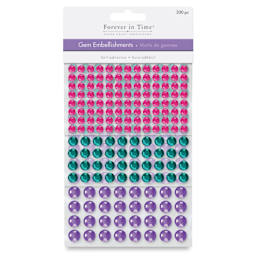Forever In Time Self-Adhesive Gem Embellishments - Glam front of packaging