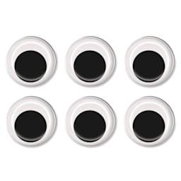 Krafty Kids Google Eyes - Pkg of 6, Black, 40mm, out of packaging