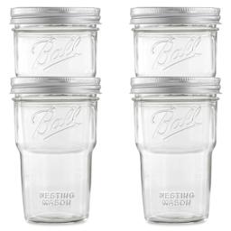 Ball Nesting Mason Jars and Lids - jars stacked