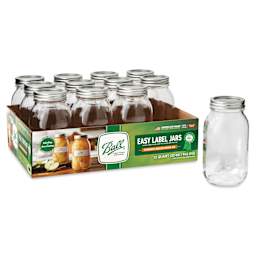 Ball Easy-Label Smooth-Sided Mason Jars - 32 oz jar outside of packaging