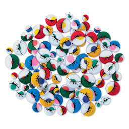 Creative Arts by Charles Leonard Painted Wiggle Eyes - Pkg of 100