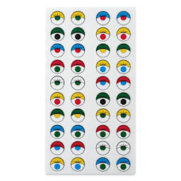 Creative Arts by Charles Leonard Wiggle Eye Stickers - Pkg of 1000, 1/2" single sheet