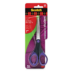 Scotch Precision Student Scissors, 7", Purple