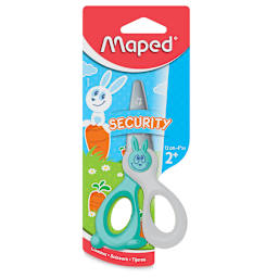 Maped KidiCut Premium Safety Scissors, 4.75", Blue & White