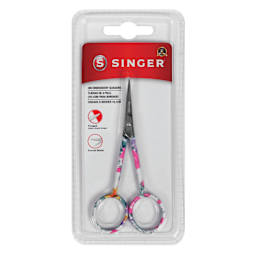 Singer Forged Embroidery Scissors - Floral front of packaging