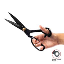 Singer ProSeries Forged Tailor Scissor - Black Oxidized, 10", in hand