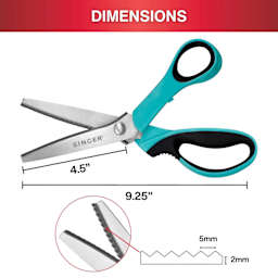 Singer ProSeries Pinking Shears - dimensions