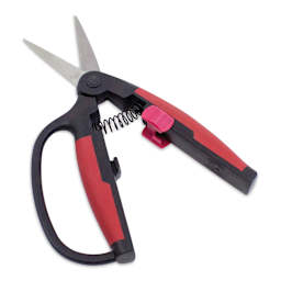Excel Blades Comfort Grip Scissors - open, angled view