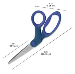 Blick Studio Soft Grip Bent Scissors - 8-1/4" - dimensions
