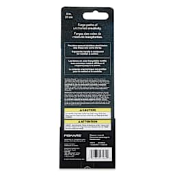 Fiskars Explore Collection Metallic Scissors - Blue Expanse, 8" - back of packaging