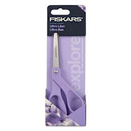 Fiskars Explore Collection Scissors - Lilac, 8" - front of packaging