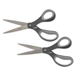 Fiskars Everyday SoftGrip Titanium Scissors - 8", Pkg of 2 out of packaging