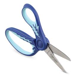 Fiskars SoftGrip Scissors - 5'', Left-Handed, Pointed Tip angled view