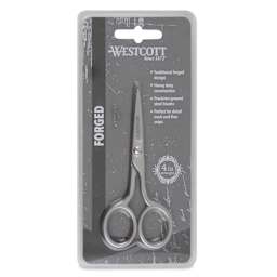 Westcott Hot Forged Medium Duty Precision Scissors - 4" Blade front of packaging