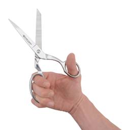  Westcott Hot Forged Heavy Duty Bent Scissor being held