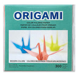 Aitoh Modern Colors Origami Papers - Assorted Colors, 5-7/8" x 5-7/8", 300 Sheets (Front of packaging)