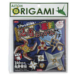 Aitoh Ninja Spinners Origami Kit - 5-7/8" x 5-7/8", Pkg of 16, front of packaging