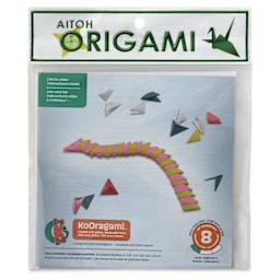 Aitoh Koorigami 3D Origami Kit - Caterpillar, front of package