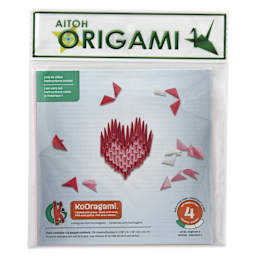 Aitoh Koorigami 3D Origami Kit - Heart, front of packaging