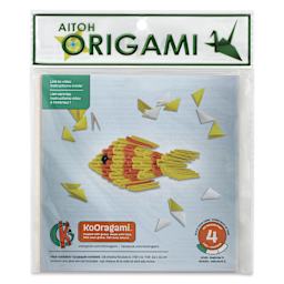 Aitoh Koorigami 3D Origami Kit - Fish, front of packaging