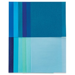 Aitoh Shades of Origami Paper - Blue, 5-7/8" x 5-7/8", 48 Sheets (Assorted blue origami papers)