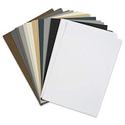 Sizzix Surfacez Cardstock - Neutral Colors, Package of 60 Sheets, 8-1/4"W x 11-3/4"L, 216 gsm (Out of packaging)