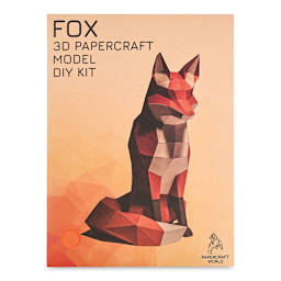 Papercraft World 3D Papercraft Model DIY Kit - Fox (Front of packaging)