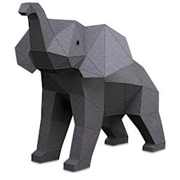 Papercraft World 3D Papercraft Model DIY Kit - Elephants, side view of the Small elephant