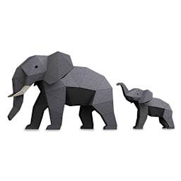 Papercraft World 3D Papercraft Model DIY Kit - Elephants