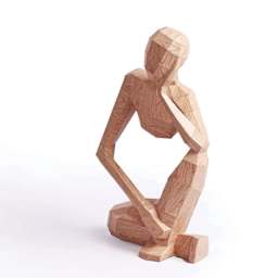 Papercraft World 3D Papercraft Model DIY Kit - Sculpture, angled view