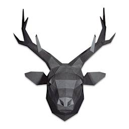 Papercraft World 3D Papercraft Wall Art DIY Kit - Deer Head (Front view)