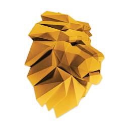 Papercraft World 3D Papercraft Wall Art DIY Kit - Lion Head (Side view)