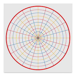 Roylco Make-A-Mandala Paper - 11" x 11", Pkg of 36 (example of a blank sheet)